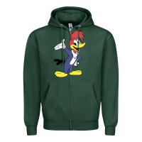 Sports Green woody woodpecker Zipper Hoodie - linhVisuals
