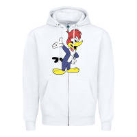 White woody woodpecker Zipper Hoodie - linhVisuals