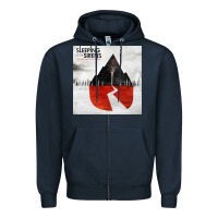 Navy sleeping with sirens one Zipper Hoodie - linhVisuals