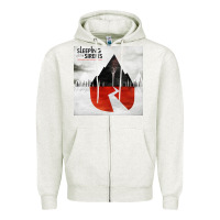 Oatmeal Heather sleeping with sirens one Zipper Hoodie - linhVisuals