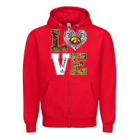 Red h4wk5 tshirt Zipper Hoodie - linhVisuals