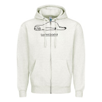 Oatmeal Heather Funny Animal Sloth SLOPHISTICATED Zipper Hoodie - linhVisuals