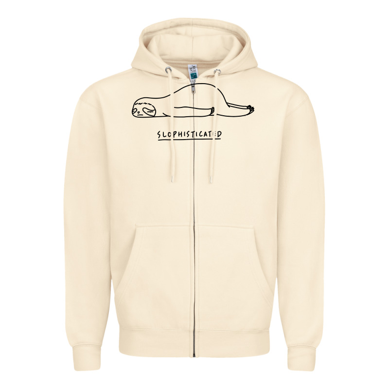 Funny Animal Sloth Slophisticated Zipper Hoodie by linhVisuals | Teevron