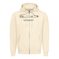 Sandshell Funny Animal Sloth SLOPHISTICATED Zipper Hoodie - linhVisuals