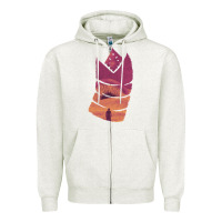 Oatmeal Heather Dune Sandworm Zipper Hoodie - linhVisuals