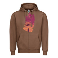 Chestnut Dune Sandworm Zipper Hoodie - linhVisuals