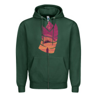 Sports Green Dune Sandworm Zipper Hoodie - linhVisuals