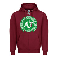 Burgundy the-chapecoense-pen Zipper Hoodie - linhVisuals