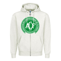 Oatmeal Heather the-chapecoense-pen Zipper Hoodie - linhVisuals