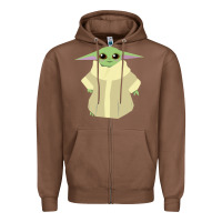 Chestnut Baby Grogu Legend Zipper Hoodie - linhVisuals