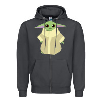 Smoke Baby Grogu Legend Zipper Hoodie - linhVisuals