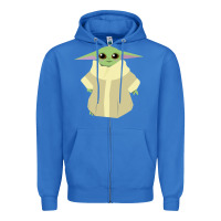 True Royal Baby Grogu Legend Zipper Hoodie - linhVisuals
