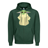 Sports Green Baby Grogu Legend Zipper Hoodie - linhVisuals