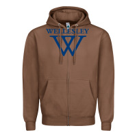 Chestnut Wellesley College Zipper Hoodie - linhVisuals