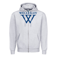Wellesley College Zipper Hoodie | Teevron