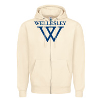 Sandshell Wellesley College Zipper Hoodie - linhVisuals
