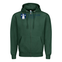 Sports Green Wheaton College Zipper Hoodie - linhVisuals
