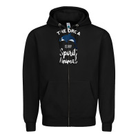 Black orca spirit animal killer whale ocean sea marine funny water raglan ba Zipper Hoodie - linhVisuals