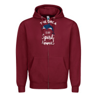 Burgundy orca spirit animal killer whale ocean sea marine funny water raglan ba Zipper Hoodie - linhVisuals