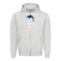 Dove Grey orca spirit animal killer whale ocean sea marine funny water raglan ba Zipper Hoodie - linhVisuals