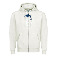 Oatmeal Heather orca spirit animal killer whale ocean sea marine funny water raglan ba Zipper Hoodie - linhVisuals