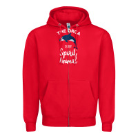Red orca spirit animal killer whale ocean sea marine funny water raglan ba Zipper Hoodie - linhVisuals