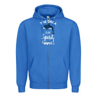 True Royal orca spirit animal killer whale ocean sea marine funny water raglan ba Zipper Hoodie - linhVisuals
