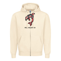 Sandshell mill valley, california native american orca killer whale raglan baseb Zipper Hoodie - linhVisuals