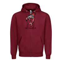Burgundy mill valley, california native american orca killer whale raglan baseb Zipper Hoodie - linhVisuals