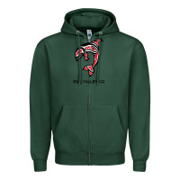 Sports Green mill valley, california native american orca killer whale raglan baseb Zipper Hoodie - linhVisuals