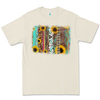 Bone aztec leopard turquoise sunflower background Premium Tee - RanaPortraitStore