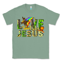 Sage Love like Jesus Classic Tee - CowGirlArtShop