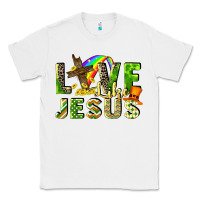 White Love like Jesus Classic Tee - CowGirlArtShop