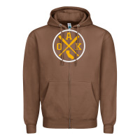 Chestnut retro oakland baseball emblem vintage oak premium Zipper Hoodie - linhVisuals