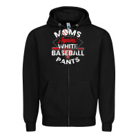 Black moms against white baseball pants sport lover mothers day Zipper Hoodie - linhVisuals