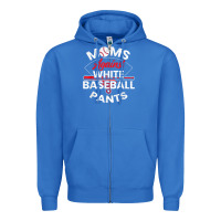 True Royal moms against white baseball pants sport lover mothers day Zipper Hoodie - linhVisuals