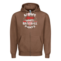 Chestnut moms against white baseball pants sport lover mothers day Zipper Hoodie - linhVisuals