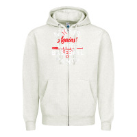 Oatmeal Heather moms against white baseball pants sport lover mothers day Zipper Hoodie - linhVisuals