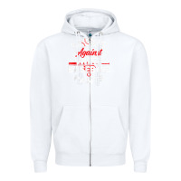 White moms against white baseball pants sport lover mothers day Zipper Hoodie - linhVisuals