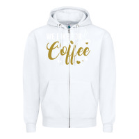White we bike for coffee t shirt Zipper Hoodie - linhVisuals