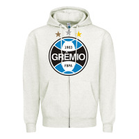 Oatmeal Heather the-gremio-pen Zipper Hoodie - linhVisuals