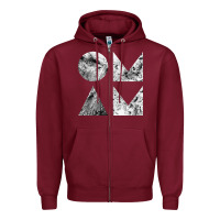Burgundy of monsters and men Zipper Hoodie - linhVisuals