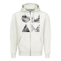 Oatmeal Heather of monsters and men Zipper Hoodie - linhVisuals