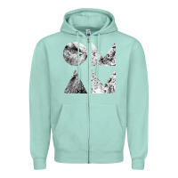 Seafoam of monsters and men Zipper Hoodie - linhVisuals
