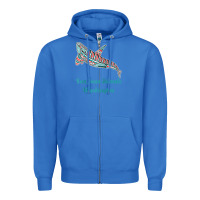 True Royal san juan islands upward orca killer whale native american raglan baseb Zipper Hoodie - linhVisuals