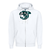 White sitka alaska native american tribal orca killer whale raglan baseball Zipper Hoodie - linhVisuals