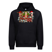 Black Merry Christmas Y'all Heifers Urban Hoodie - RanaPortraitStore