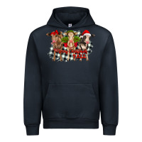 Navy Merry Christmas Y'all Heifers Urban Hoodie - RanaPortraitStore