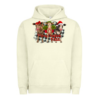 Pigment Pistachio Merry Christmas Y'all Heifers Urban Hoodie - RanaPortraitStore