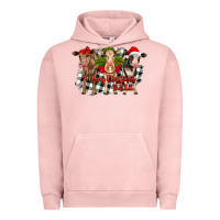 Pigment Salmon Merry Christmas Y'all Heifers Urban Hoodie - RanaPortraitStore